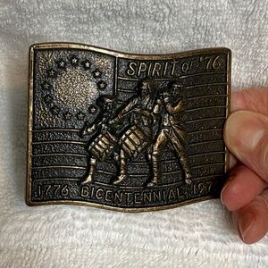 Spirit Bicentennial Belt Buckle in Bronze Tone